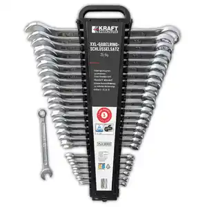 Kraft Werkzeuge XXL-Gabelringschlüsselsatz 25-tlg.
