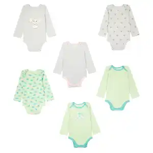 BABYBEST Baby-Langarmbodys, 3-St.-Packg.