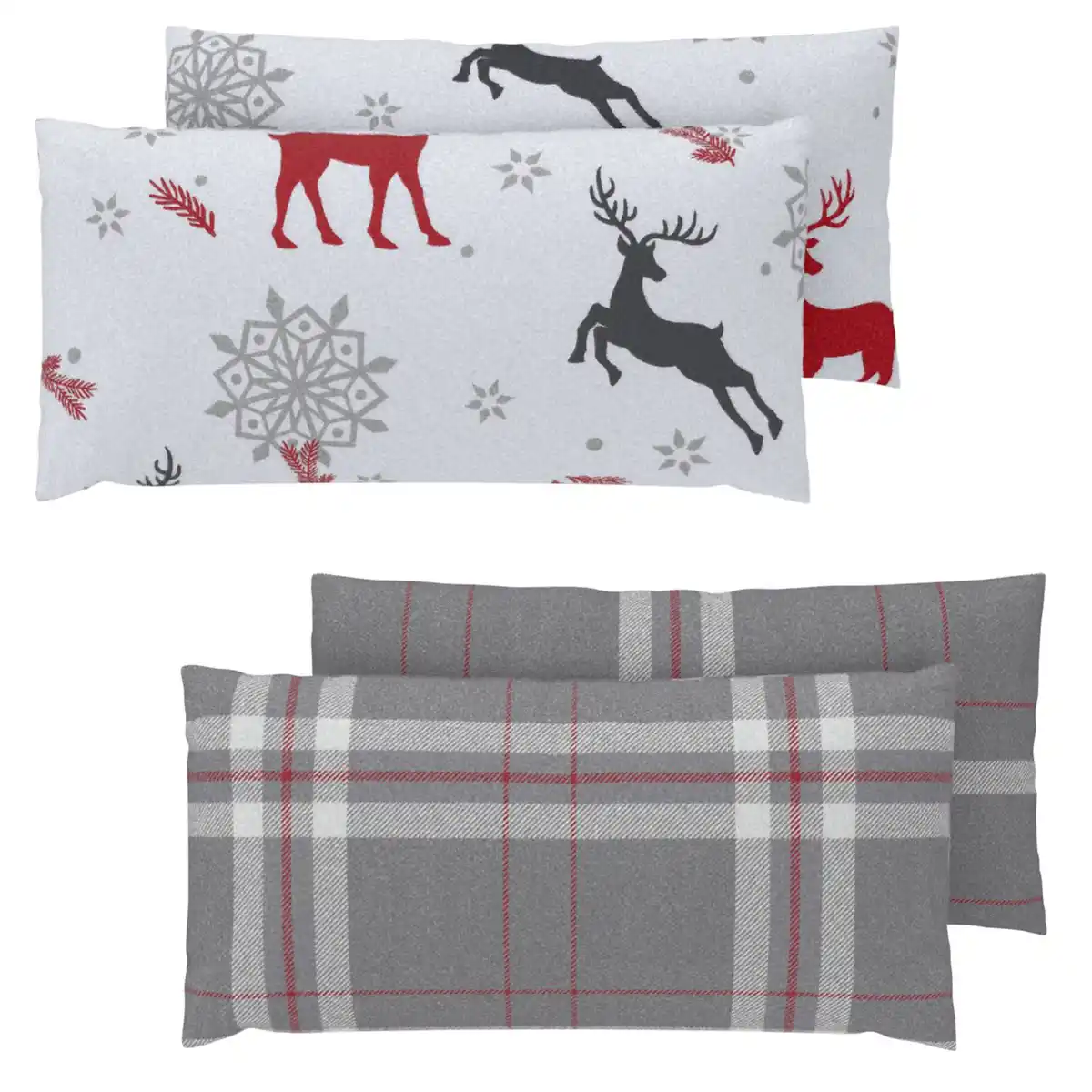 Bild 1 von LIV&BO® Fleece-Kissenbezüge, 2-St.-Packg.