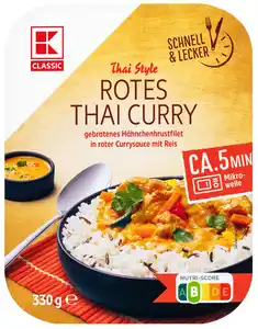 K-CLASSIC Reisgericht Thai oder India Style, 330-g-Packg.