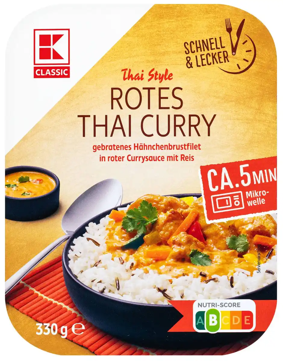 Bild 1 von K-CLASSIC Reisgericht Thai oder India Style, 330-g-Packg.