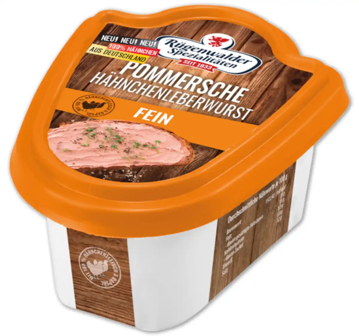 Bild 1 von RÜGENWALDER Hähnchenleberwurst*