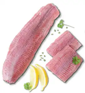 Rotfleischiges Welsfilet ohne Haut, 100 g