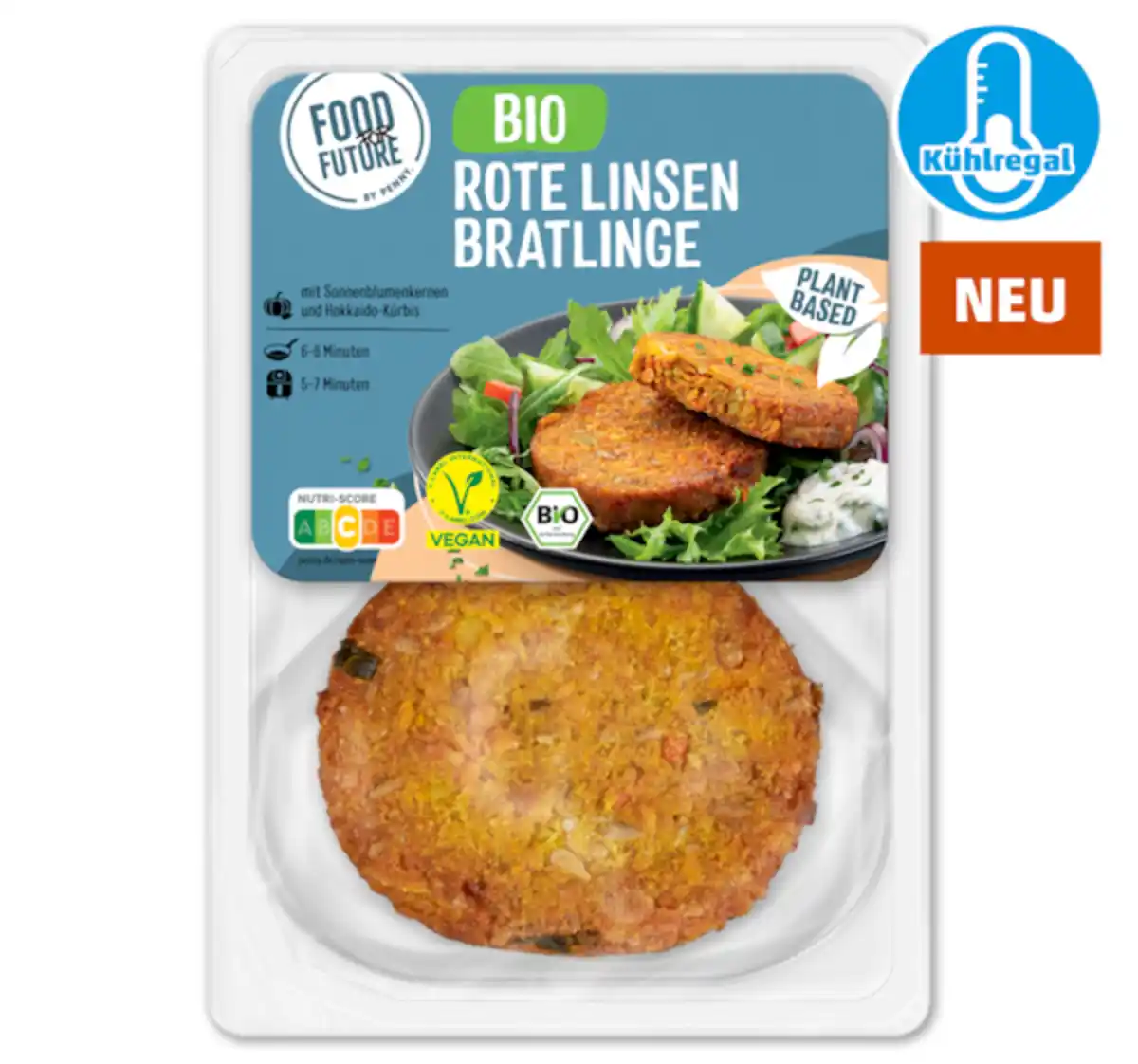 Bild 1 von FOOD FOR FUTURE Rote Linsen Bratlinge*