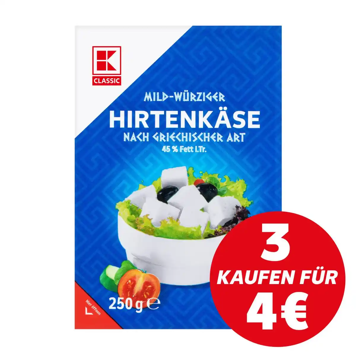 Bild 1 von K-CLASSIC Hirtenkäse, 250-g-Packg.