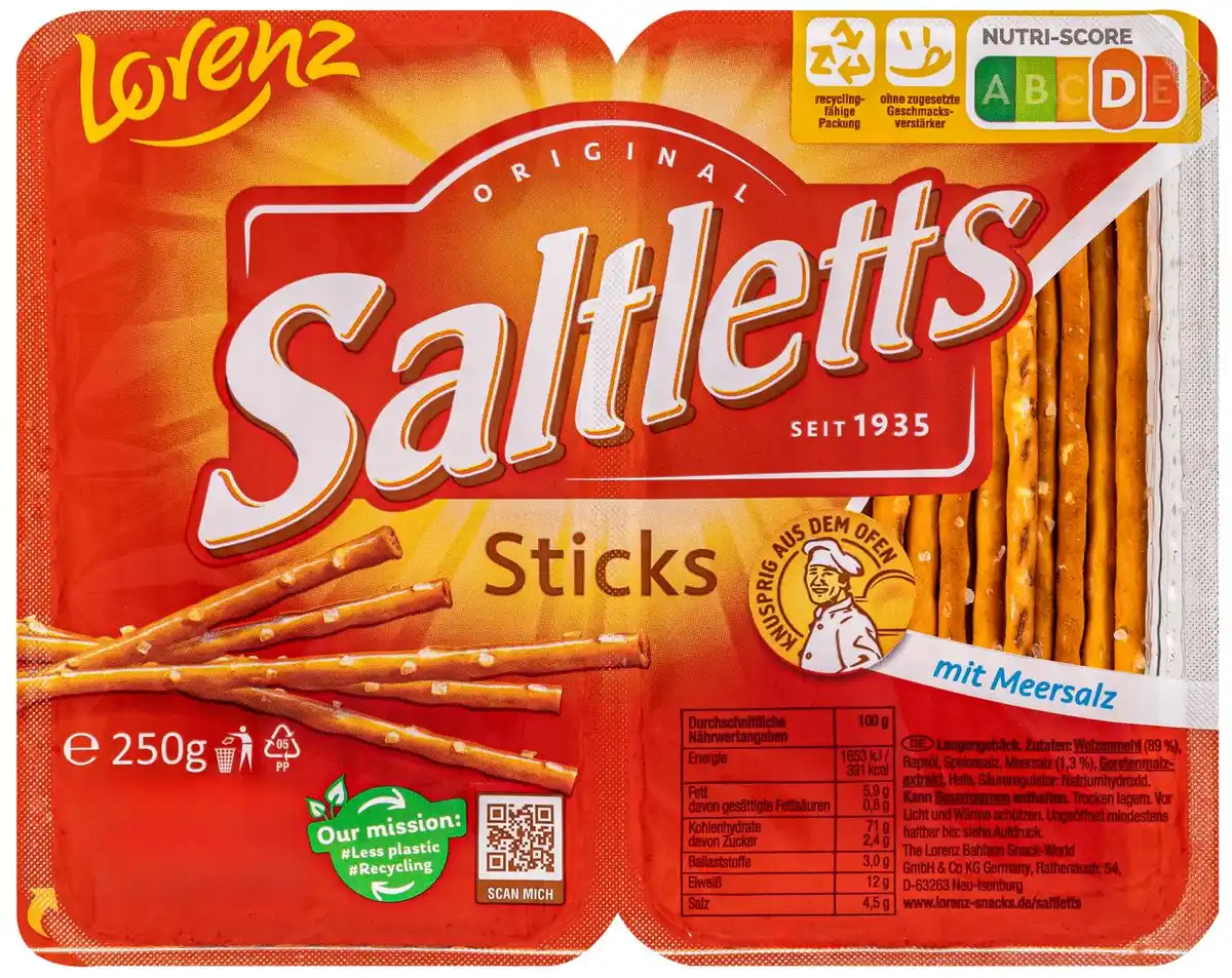Bild 1 von LORENZ Saltletts, 250-g-Packg.