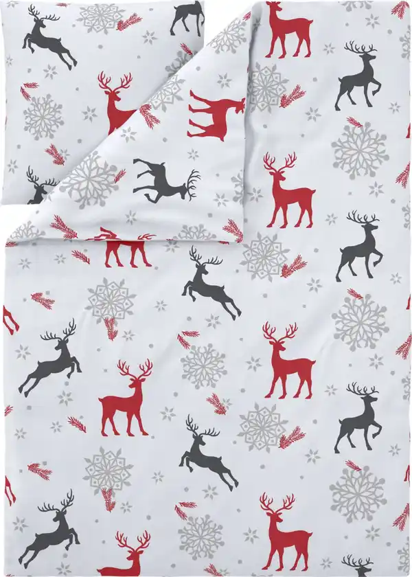 Bild 2 von LIV&BO® Fleece-Bettwäsche-Set ca. 135 x 200 cm, 2-teilig