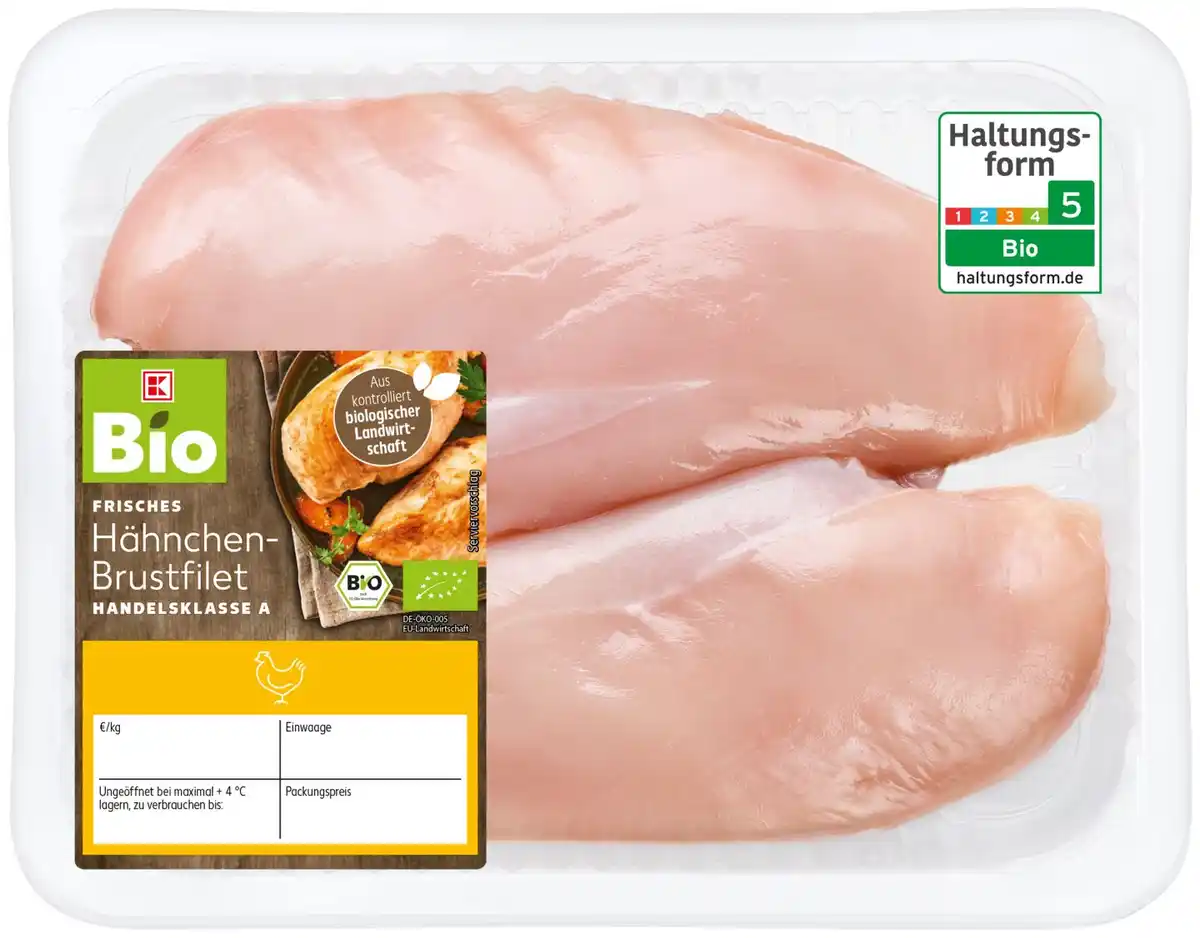Bild 1 von K-BIO Bio-Hähnchen-Brustfilet, kg