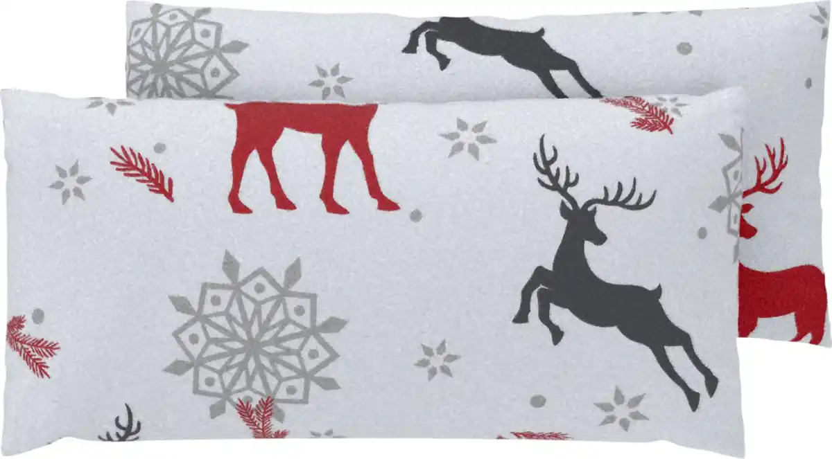 Bild 4 von LIV&BO® Fleece-Kissenbezüge, 2-St.-Packg.