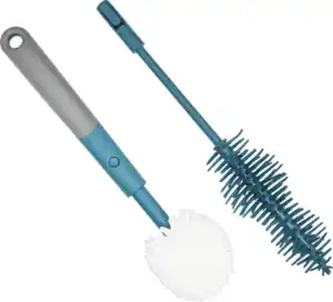 IDEENWELT Flaschen- und Gläserbürste 2in1