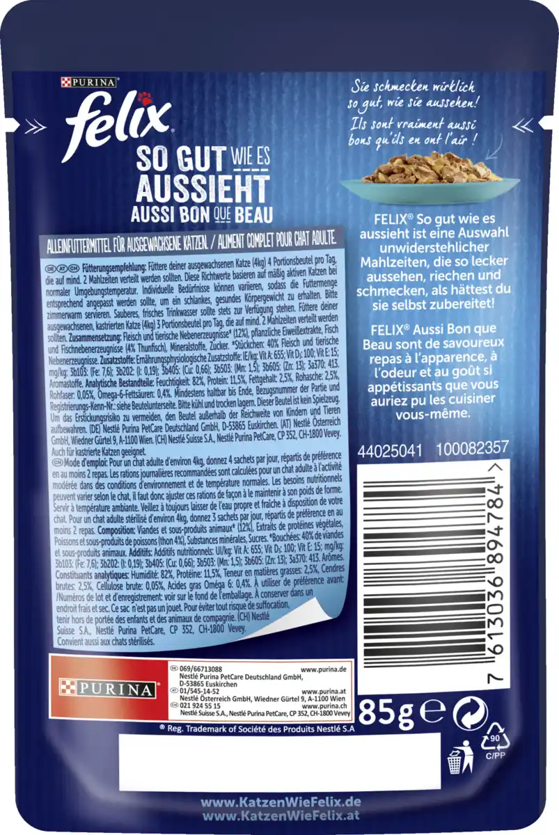 Bild 2 von Felix So gut wie es aussieht mit Thunfisch in Gelee, 85 g