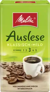 Melitta Kaffee Auslese Klassisch-Mild gemahlen, 500 g