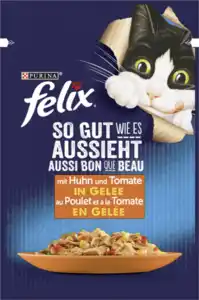 Felix So gut wie es aussieht mit Huhn & Tomate in Gelee, 85 g