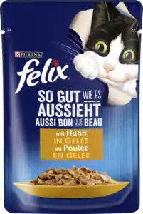 Felix So gut wie es aussieht mit Huhn in Gelee, 85 g