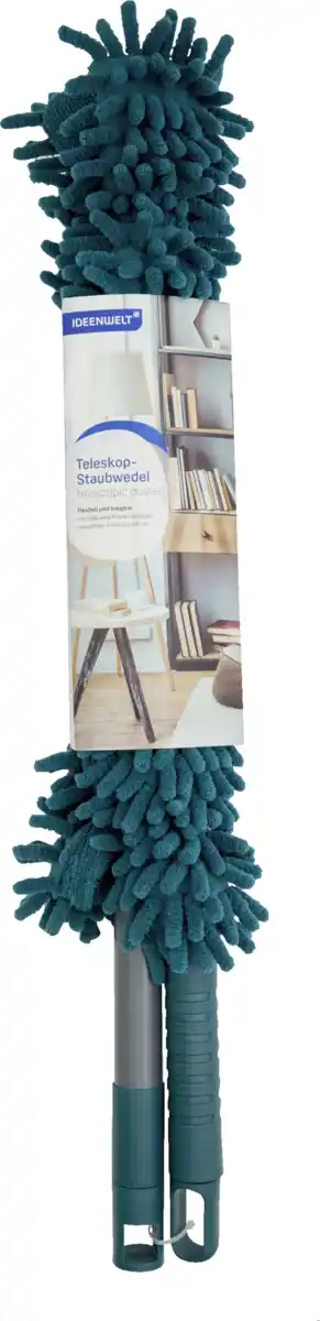 Bild 2 von IDEENWELT Teleskop-Staubwedel lang petrol