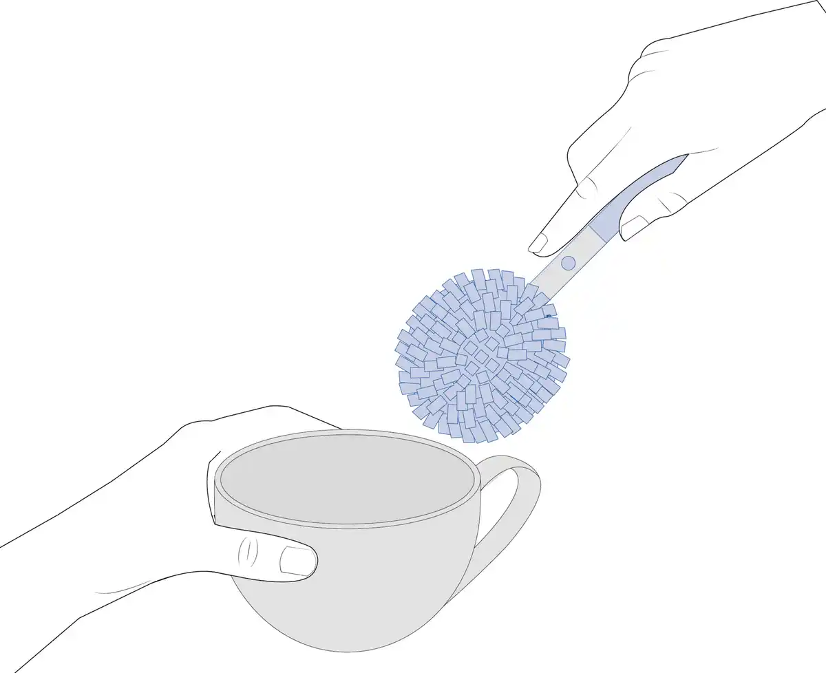 Bild 2 von IDEENWELT Flaschen- und Gläserbürste 2in1