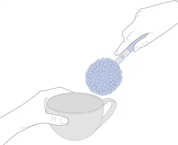 Bild 2 von IDEENWELT Flaschen- und Gläserbürste 2in1