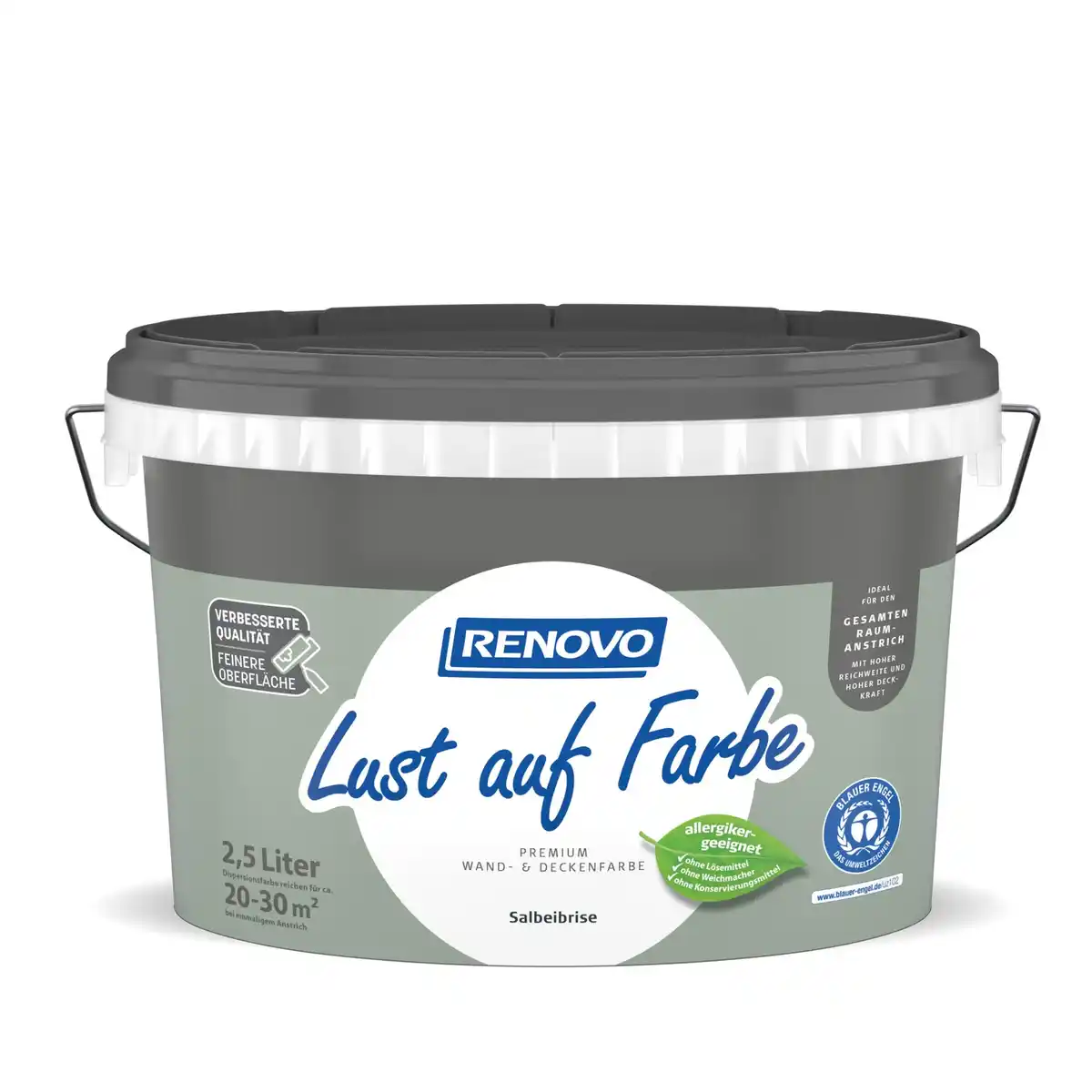 Bild 1 von RENOVO Innenfarbe »Lust auf Farbe«, Salbeibrise, 2,5 L