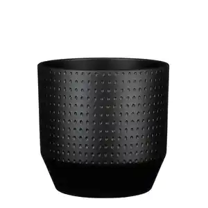 Mica Decorations Pflanztopf, Hx⌀ 21,5 x 21,5 cm, rund, schwarz matt