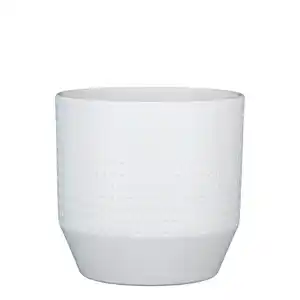 Mica Decorations Pflanztopf, Hx⌀ 21,5 x 21,5 cm, rund, weiß matt