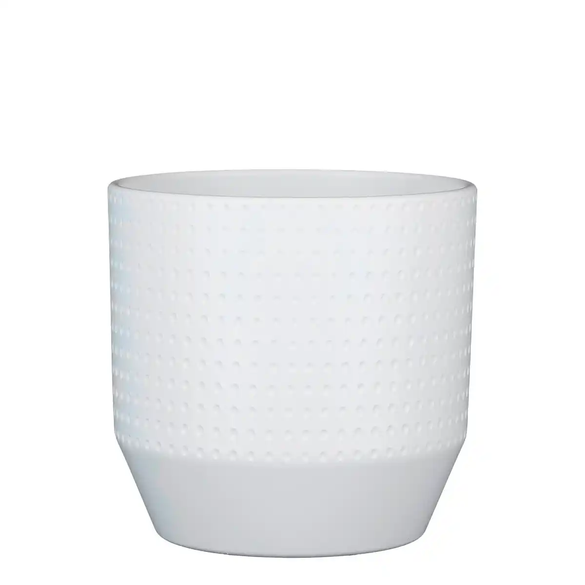 Bild 1 von Mica Decorations Pflanztopf, Hx⌀ 21,5 x 21,5 cm, rund, weiß matt