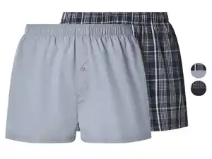 esmara Men Herren Webboxer, 2 Stück