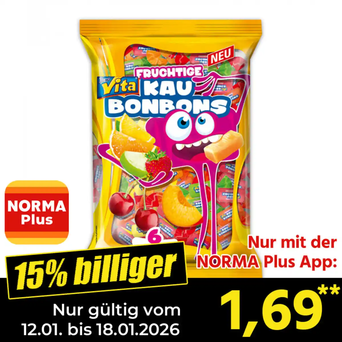 Bild 1 von Bona Vita Fruchtige Kaubonbons