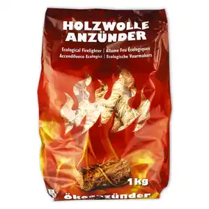 Holzwolle Anzünder
