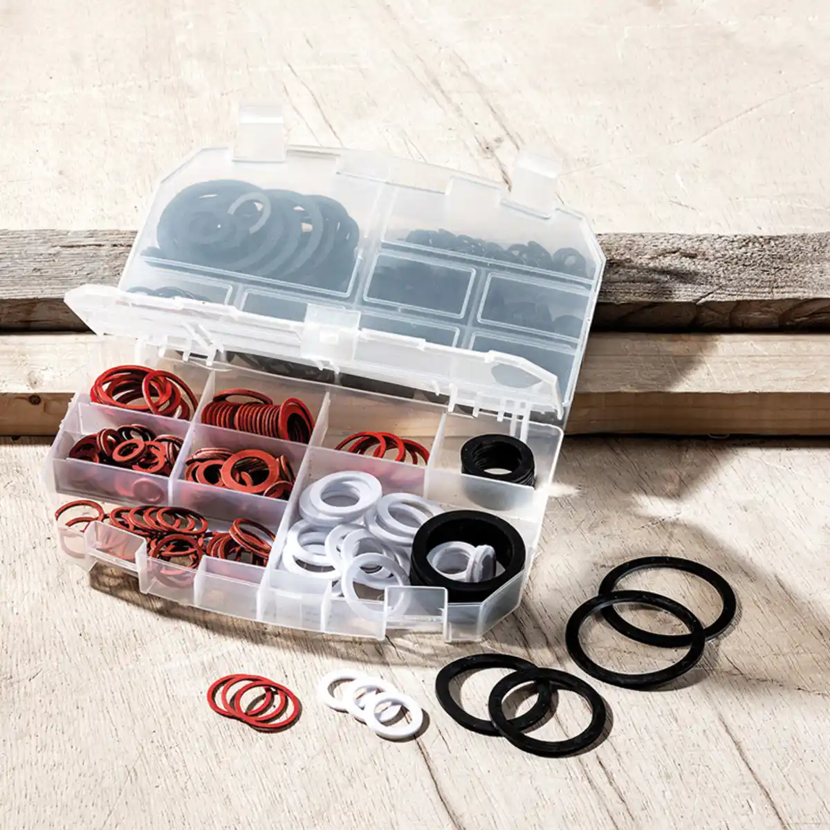 Bild 1 von Kraft Werkzeuge Dichtungssortiment 385-tlg.