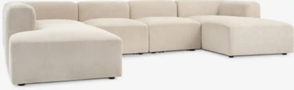 Bild 1 von Modul-Sofa SKEJBY 5 Pers. chaise/offen Stoff beige