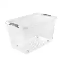 Bild 1 von Clipbox »Leo«, 56 L, mit Rollen, transparent