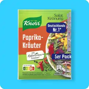 KNORR®  Salatkrönung, Paprika-Kräuter oder Dill-Kräuter