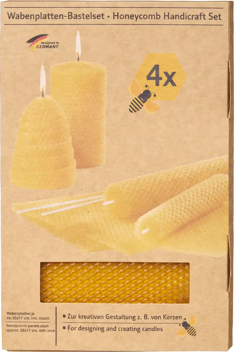 Bild 1 von Dekorieren & Einrichten Wabenplatte 250/170, 25 % Bienenwachs, 5tlg, 1 St