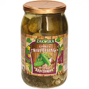 Eingelegte Gurken "Hrustjaschie"