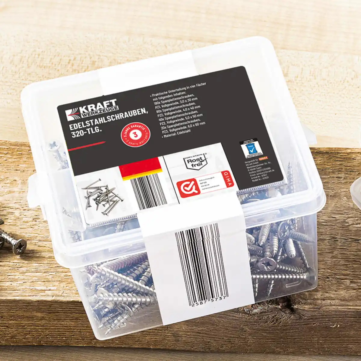 Bild 1 von Kraft Werkzeuge Edelstahl-Spanplattenschrauben