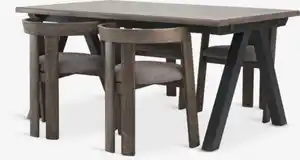 SANDBY L160 Tisch Eiche + 4 BOVRUP Eiche/braun