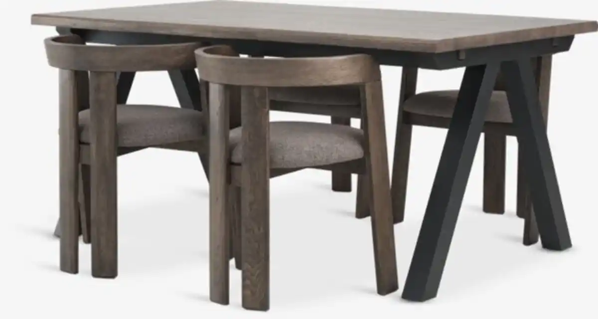 Bild 1 von SANDBY L160 Tisch Eiche + 4 BOVRUP Eiche/braun
