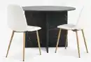 Bild 1 von KRONDAL Ø110 Tisch Marmor + 4 JONSTRUP Stühle weiß