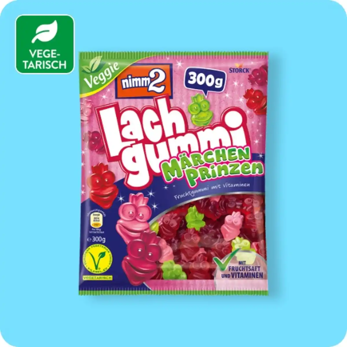 Bild 1 von STORCK® nimm2®  Lachgummi, Märchenprinzen oder YoDinos (vegetarisch)