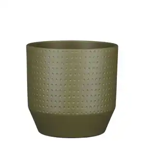 Mica Decorations Pflanztopf, Hx⌀ 21,5 x 21,5 cm, rund, grün matt