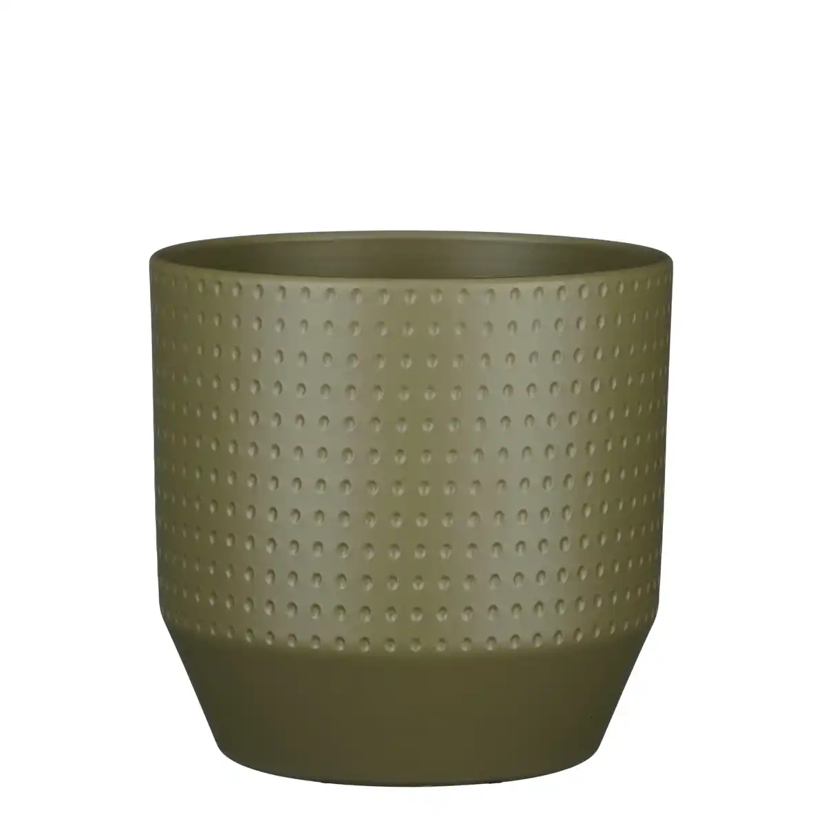 Bild 1 von Mica Decorations Pflanztopf, Hx⌀ 21,5 x 21,5 cm, rund, grün matt