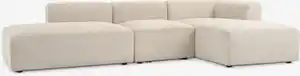 Modul-Sofa SKEJBY 3Pers. chaise/offen Stoff beige