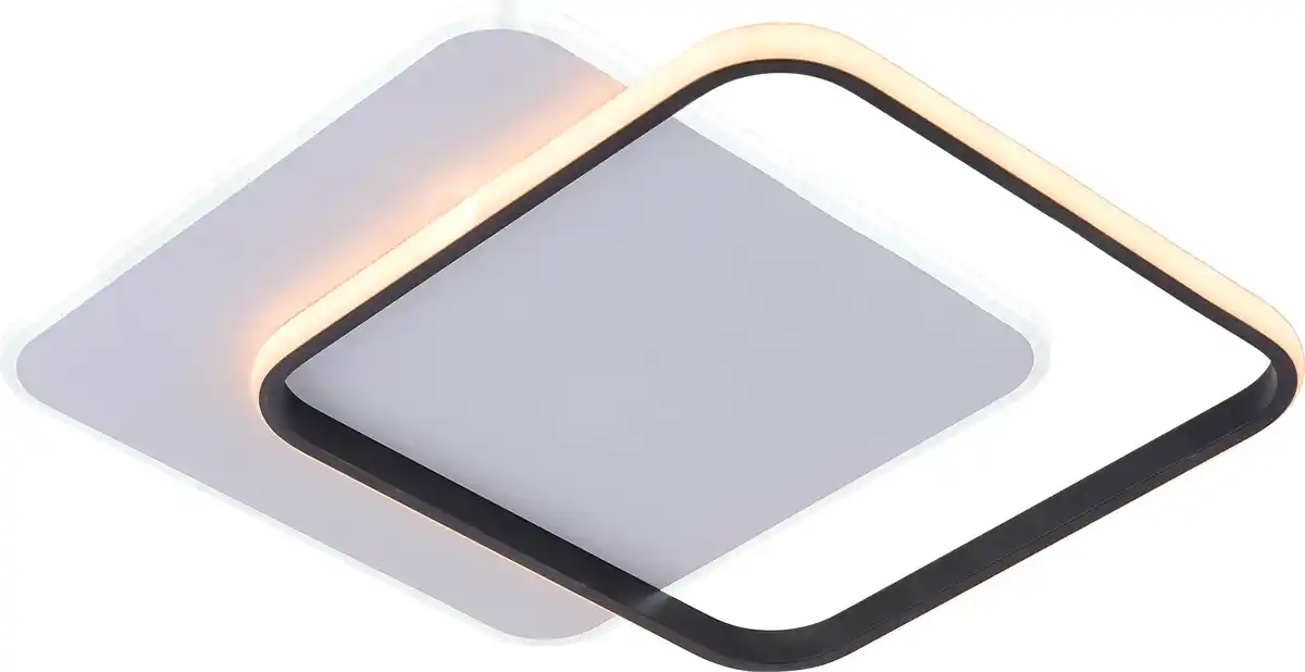 Bild 1 von LED Deckenlampe Duo 36W schwarz 46 x 46 cm warmweiß-kaltweiß