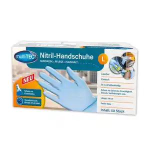 Multitec Puderfreie Nitril-Handschuhe 50er