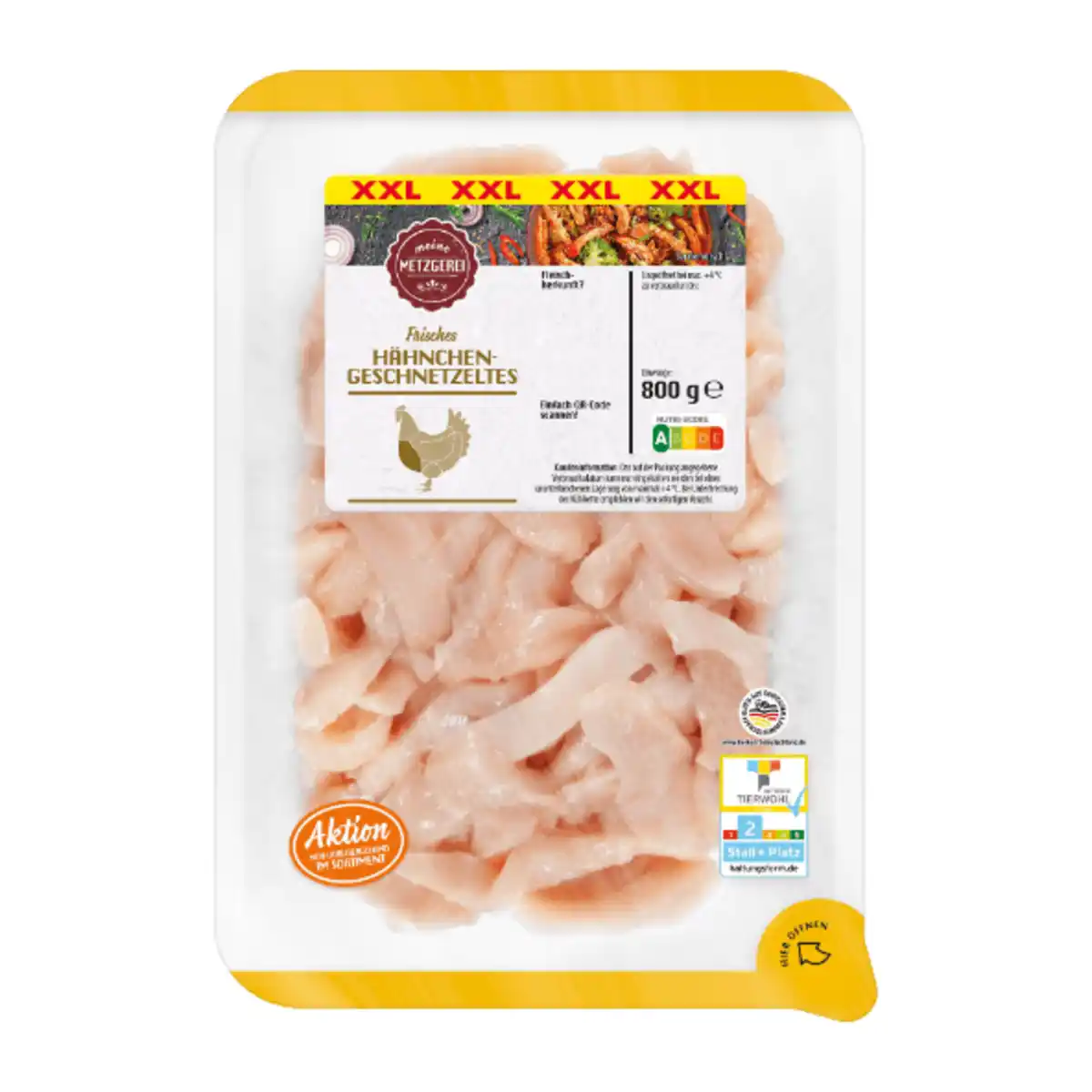 Bild 2 von MEINE METZGEREI Hähnchen-Geschnetzeltes XXL 800g