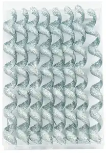Christbaumschmuck Spirale 8er Pack in silber