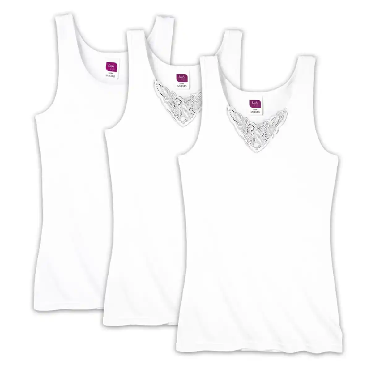 Bild 2 von LadyLife Feinripp-Unterhemden 3er-Pack