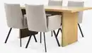 Bild 1 von MUNKEBY L180 Tisch Eiche warm + 4 GJESING beige/schwarz