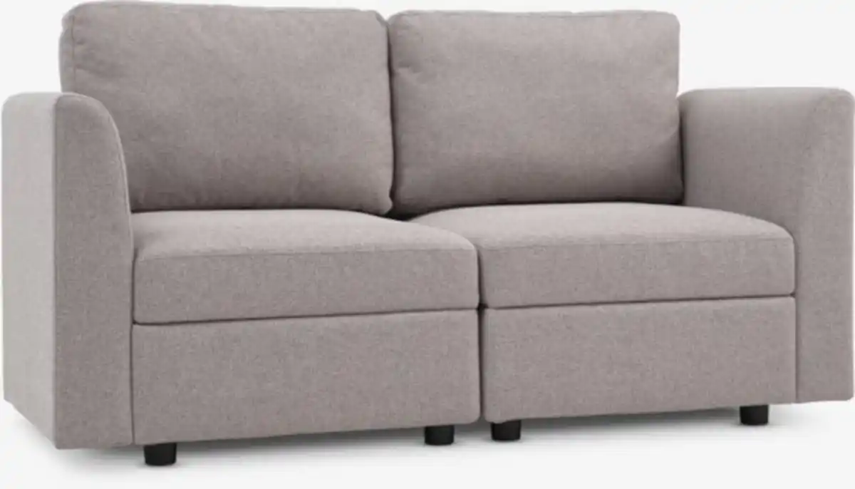 Bild 1 von Modul-Sofa OKSBY 2Pers. m/Stauraum sand Stoff
