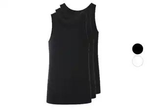 esmara Men Herren Feinripp-Achselhemden, 3 Stück